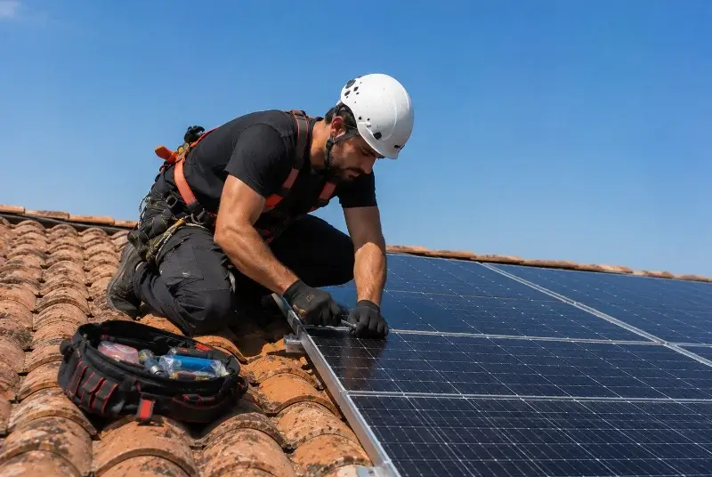 Maintenance et monitoring de panneaux solaires à Arsague